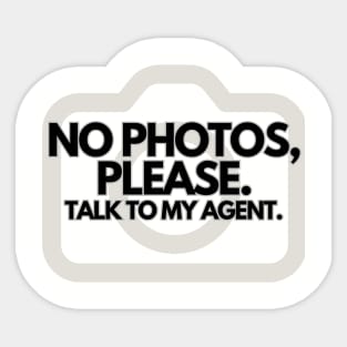 No Photos Sticker